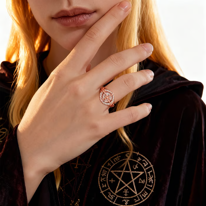 🔥Last Day 49% OFF - 🔮Handmade Witch’s Return-Knot Ring✨