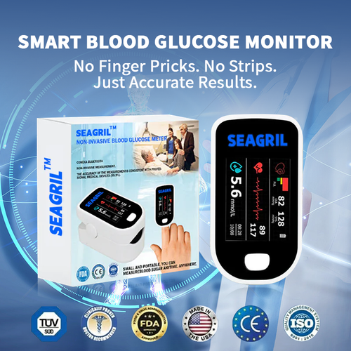 👑【At least 70% off in 2026】SEAGRIL™ Advanced Non-Invasive GlucoseMonitor-99.9% Accuracy + Exclusive Gift ✅TGA Approved