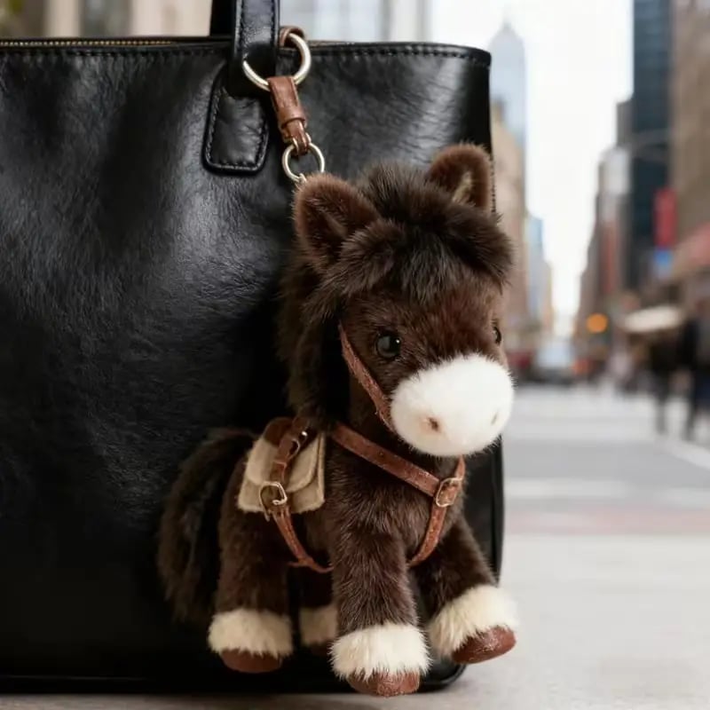 🔥Last Day 49% OFF - Ponytata Plush Pony Bag Charm and Keychain 🐎✨2026 Year of the Horse Gift 🎁Perfect for Lovers, Family & Kids!