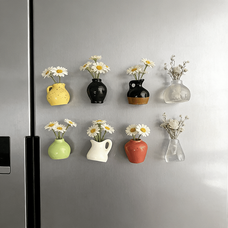 🎁Last Day Sale 49% OFF🌸 Mini Ceramics Vase Fridge Magnet