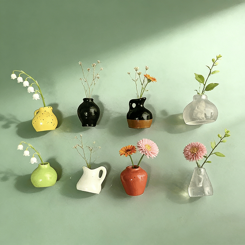 🎁Last Day Sale 49% OFF🌸 Mini Ceramics Vase Fridge Magnet