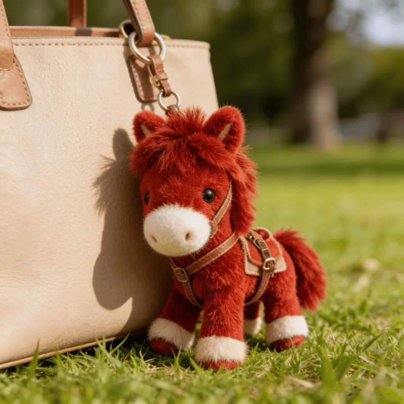 🔥Last Day 49% OFF - Ponytata Plush Pony Bag Charm and Keychain 🐎✨2026 Year of the Horse Gift 🎁Perfect for Lovers, Family & Kids!