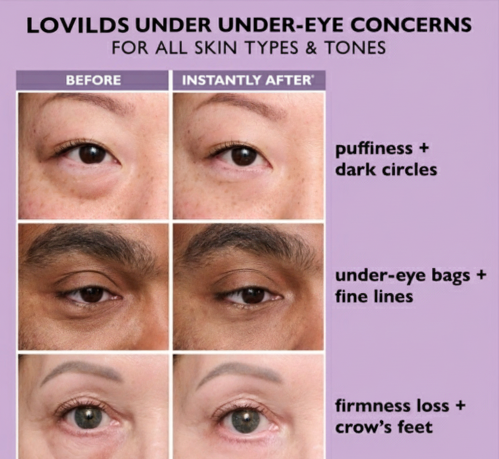 LOVILDS Eye Serum. Eliminate fatigue and revitalize your eyes!