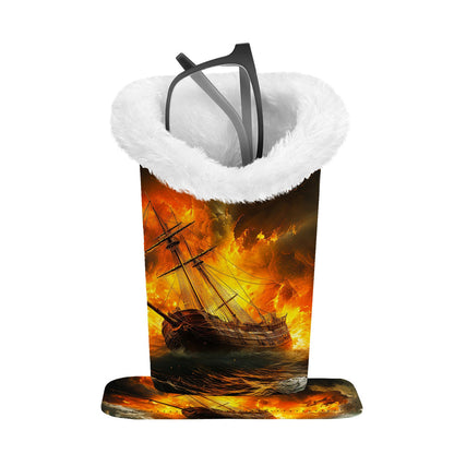 💖2026 Portable Magnetic Glasses Holder | Leather Frame & Plush Lining for Scratch Protection