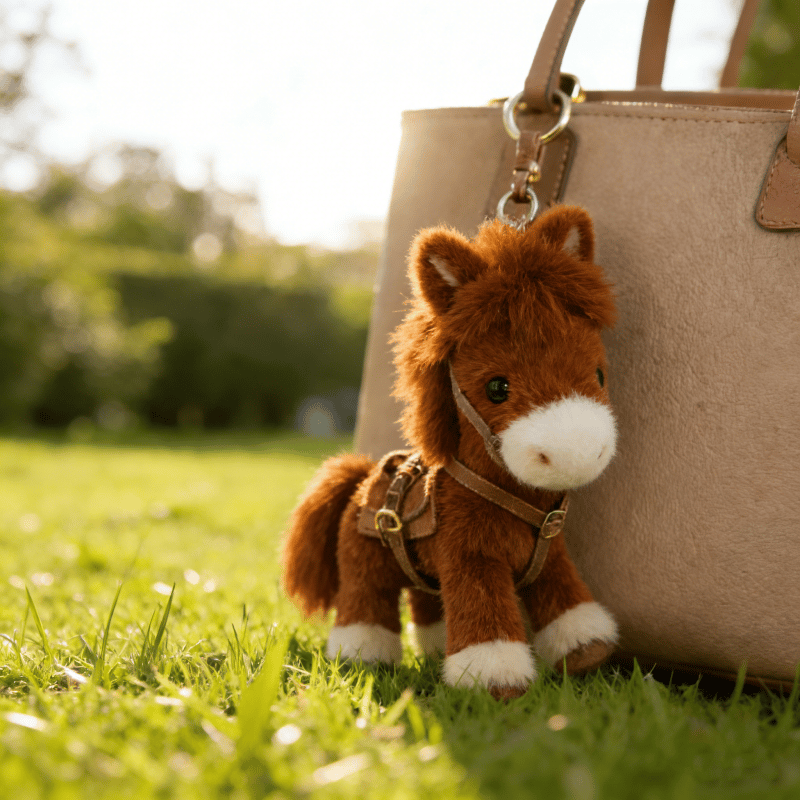🔥Last Day 49% OFF - Ponytata Plush Pony Bag Charm and Keychain 🐎✨2026 Year of the Horse Gift 🎁Perfect for Lovers, Family & Kids!