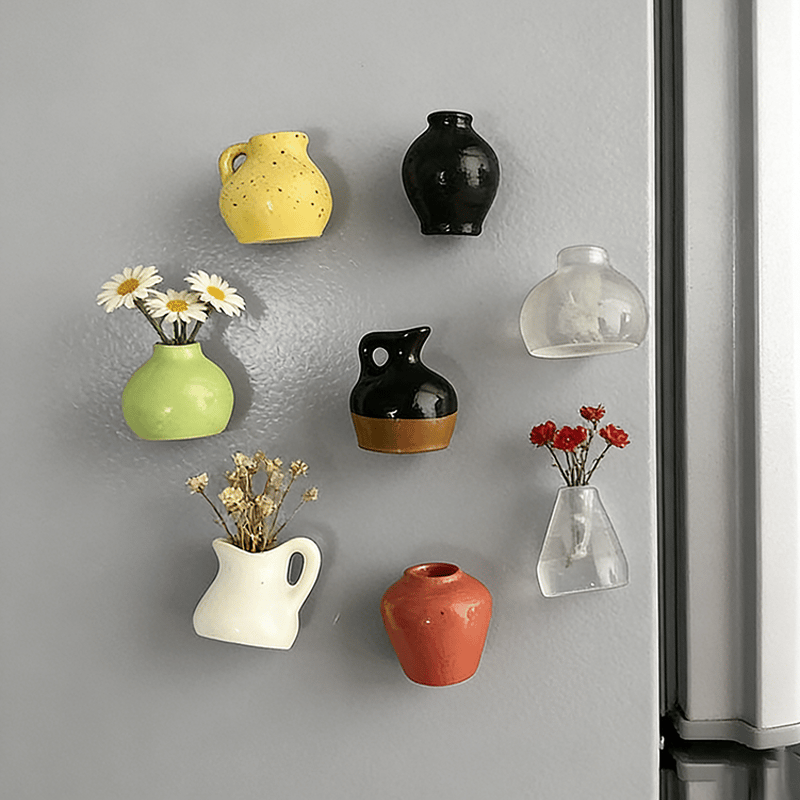 🎁Last Day Sale 49% OFF🌸 Mini Ceramics Vase Fridge Magnet