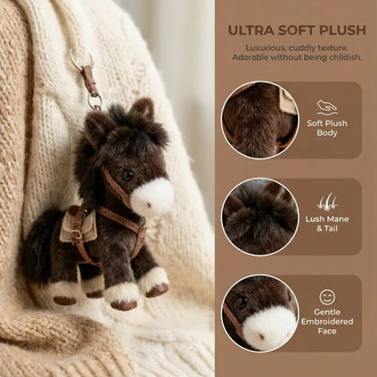🔥Last Day 49% OFF - Ponytata Plush Pony Bag Charm and Keychain 🐎✨2026 Year of the Horse Gift 🎁Perfect for Lovers, Family & Kids!