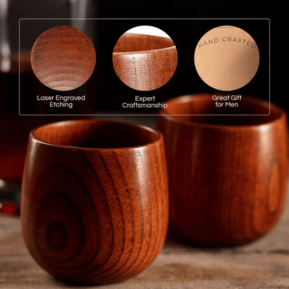 🔥Last Day 49% OFF🔥Handmade and Charred Drinking Vessel -Original Wooden Bourbon Drinking Cup