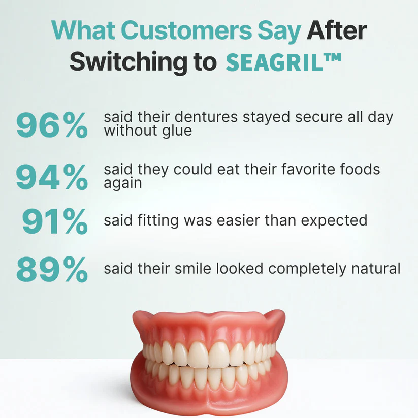 Ends Today: 70% OFF! SEAGRIL™? Custom-Fit Full Functional DenturesMake you more confident