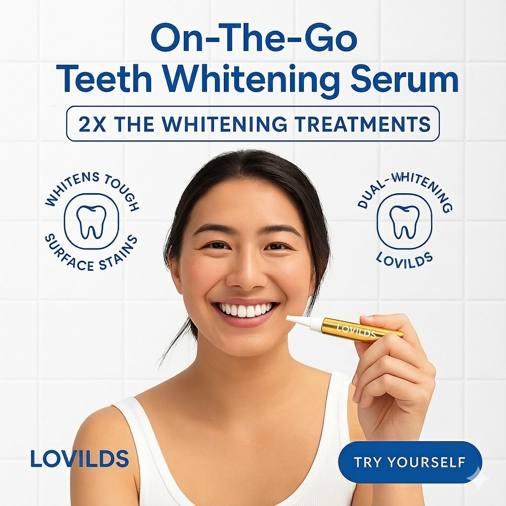 LOVILDS™Extra-Strength Teeth Whitening Serum Pen + Dual-Peroxide Formula & Xylitol