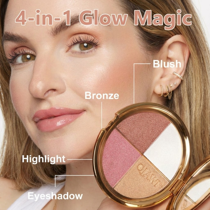 QIAWI Glow Gallery highlighting eye & cheek palette