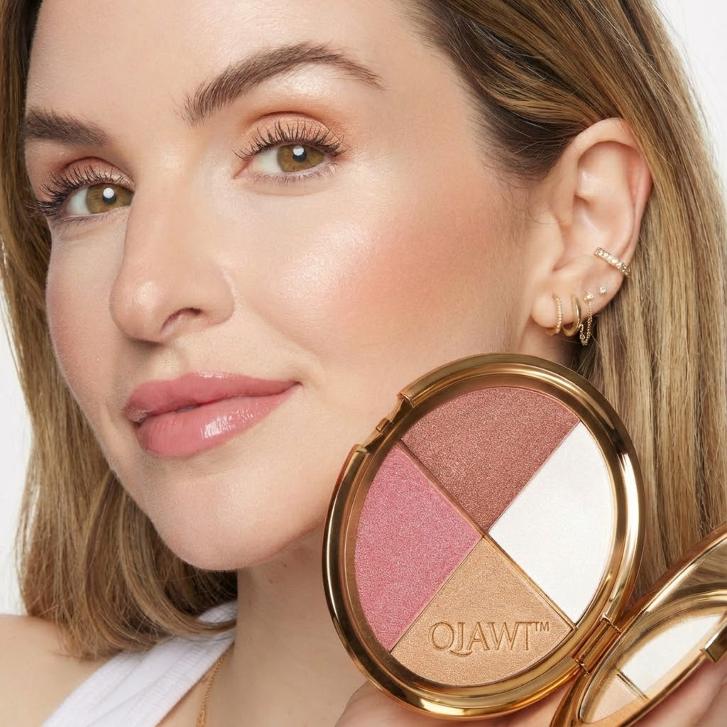 QIAWI Glow Gallery highlighting eye & cheek palette