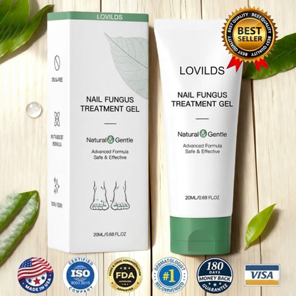 LOVILDS Natural Nail Fungus Treatment Gel - Fungus Cream, Multi-Purpose Nail Repair