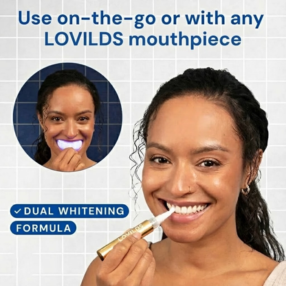 LOVILDS™Extra-Strength Teeth Whitening Serum Pen + Dual-Peroxide Formula & Xylitol